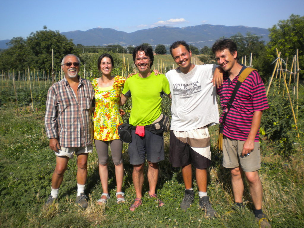 Sandro e Fabrizio Cicerchia con Lucio Graziano e l'equipe di #2RR