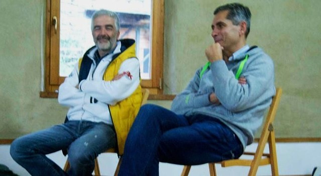 Fabio PInzi e Pierluigi Paoletti durante il "Week end di ordinaria transizione" a Panta Rei