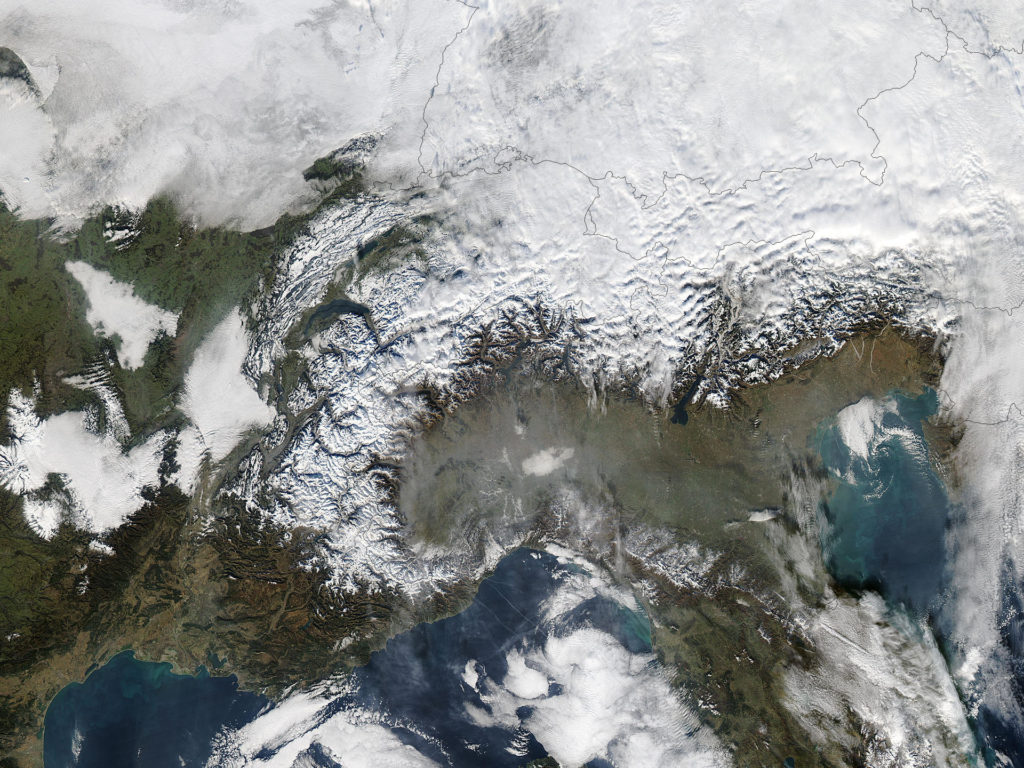 La regione d'Europa più colpita da inquinamento atmosferico risulta essere la Pianura Padana