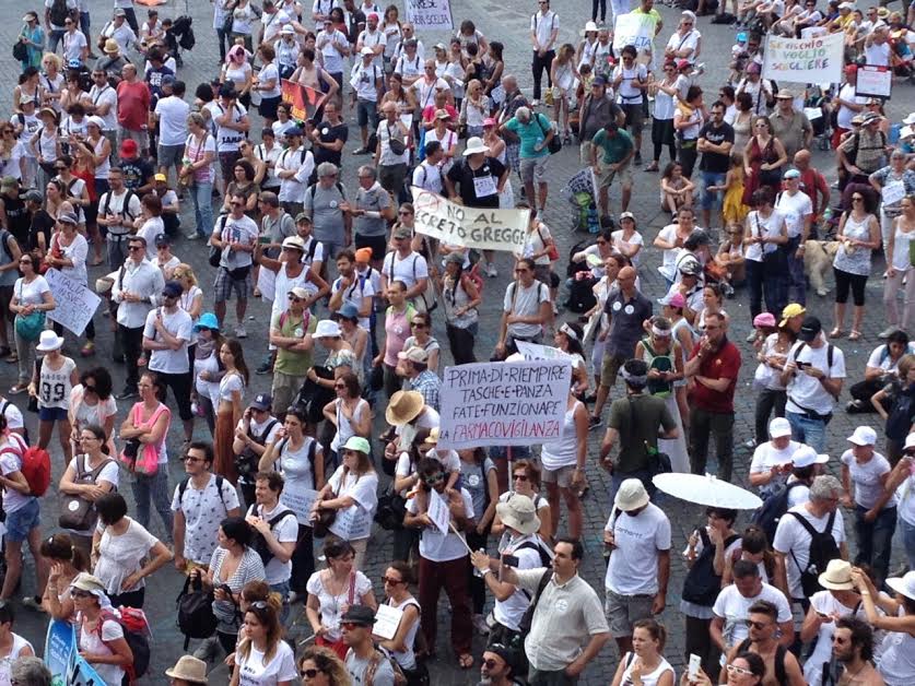 Manifestazione nazionale dell'11 giugno a Roma contro l'obbligatorietà dei vaccini