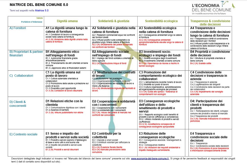 Il Bilancio dell'Economia del Bene Comune: cos'è e come si fa?