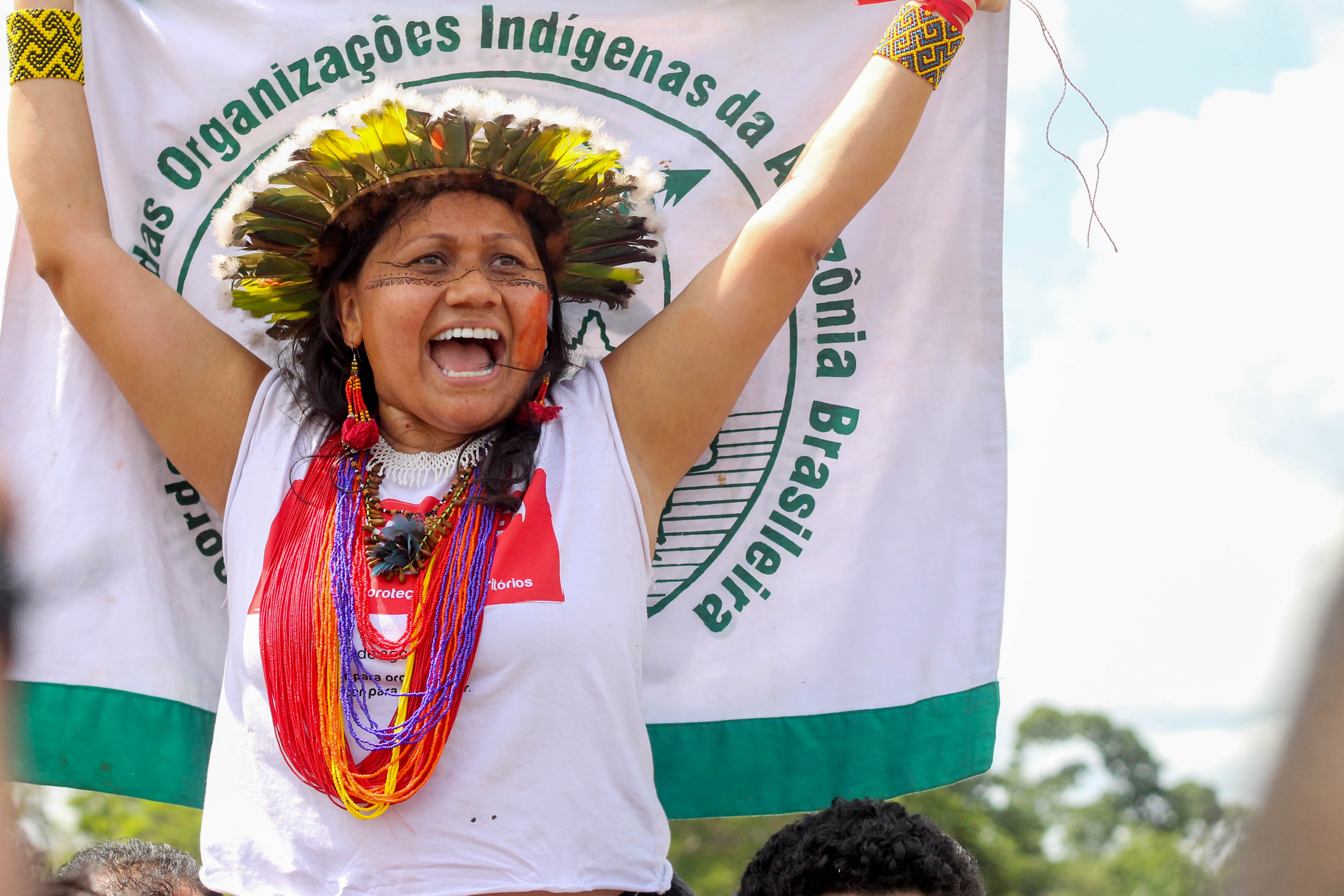 Francinara Barè, leader indigena, Coordinatrice della COIAB, Confederazione Delle Organizzazioni Indigene dell’Amazzonia Brasiliana (Foto Greenpeace)