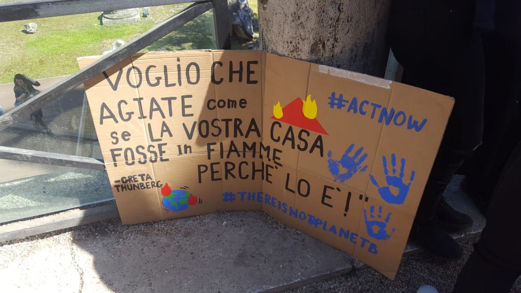 Lo sciopero per il clima a Roma