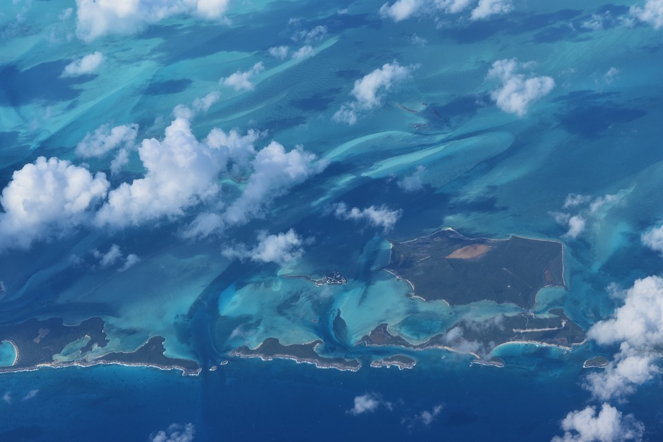 Le Bahamas viste dall'alto