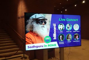 Sadhguru a Roma: “Senza un suolo sano non c’è sopravvivenza”