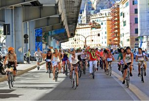 Anche a Genova arriva la ciclabile umana “per una città più sicura sia per chi va a piedi che per chi pedala”