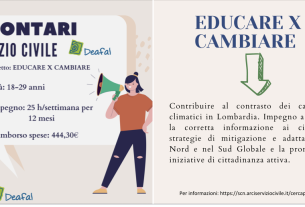 Cerchiamo due volontari/e per il Servizio Civile