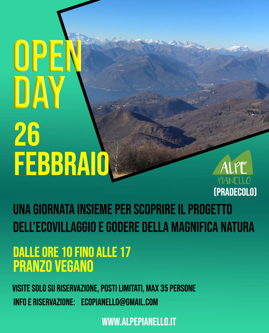 Offro Open Day Ecovillaggio Alpe Pianello – 26 febbraio