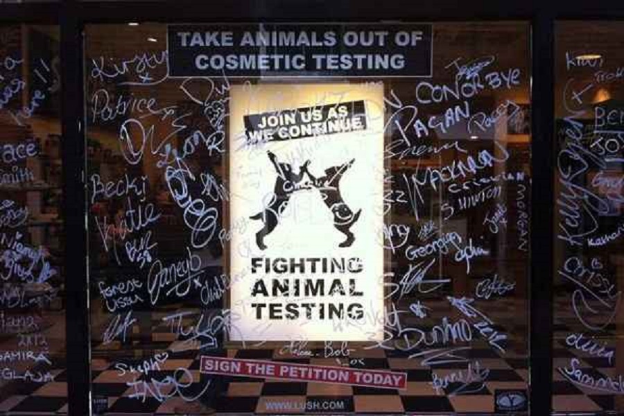 lush against animal testing