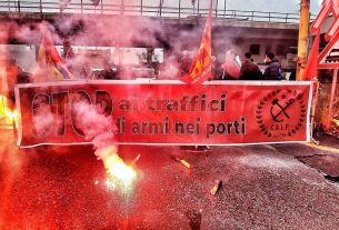 Calp di Genova: i portuali bloccano le armi dirette verso Israele