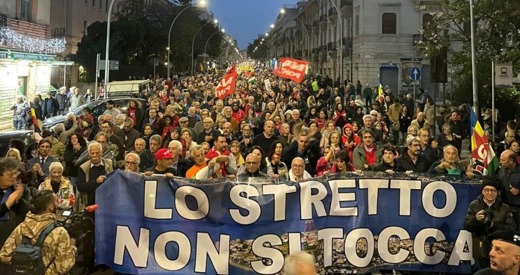 Manifestazione NoPonte 2dice2023