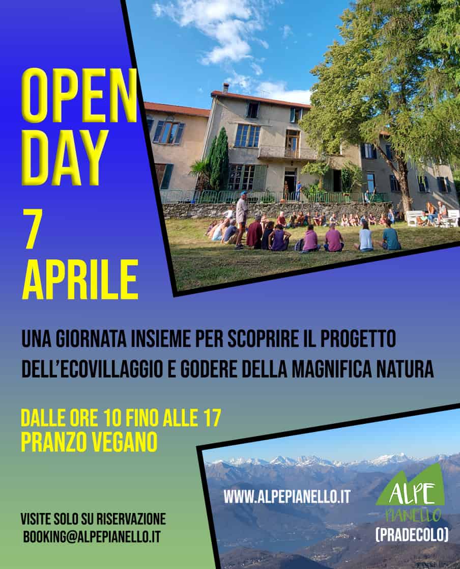 Open Day Ecovillaggio Alpe Pianello – 7 Aprile
