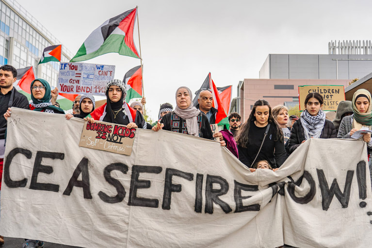 manifestazioni gaza 22 settembre