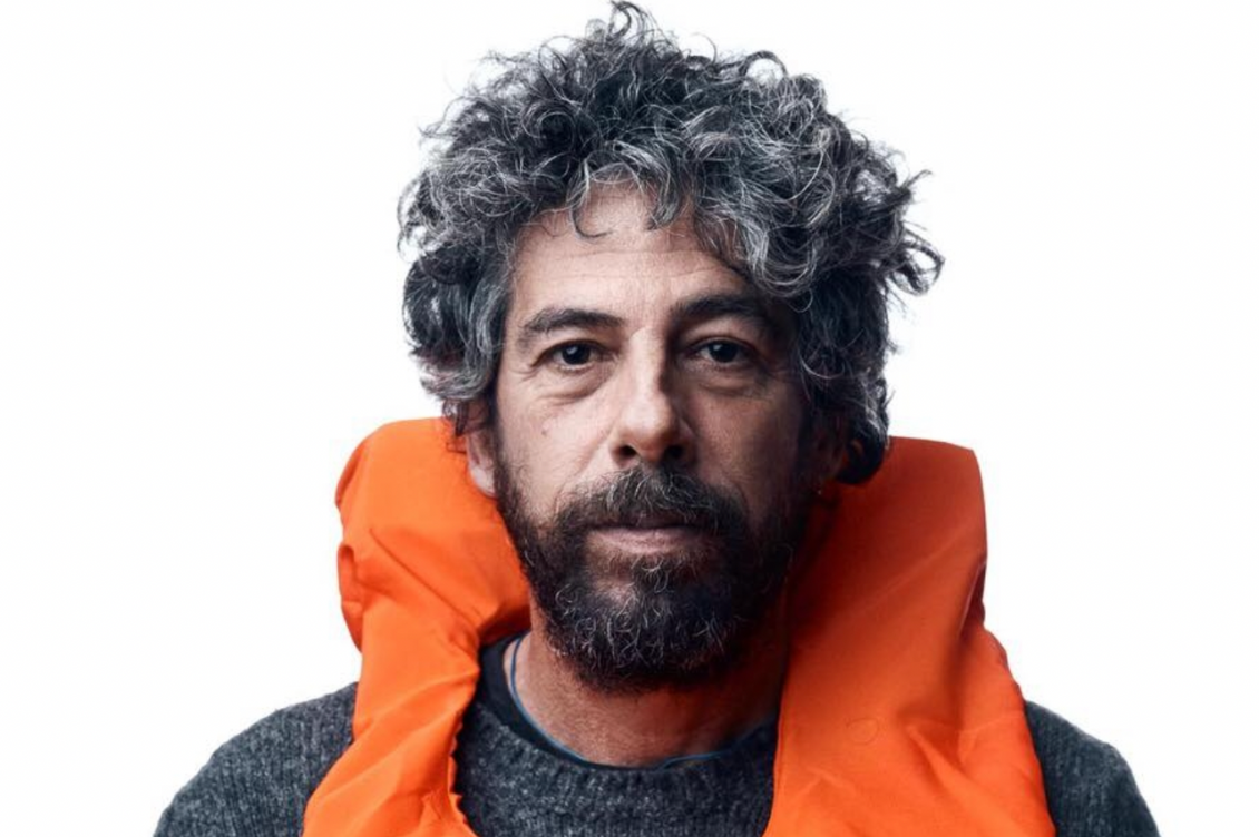 Maso Notarianni sulla nave Karma dell'Arci della Global Sumud Flotilla