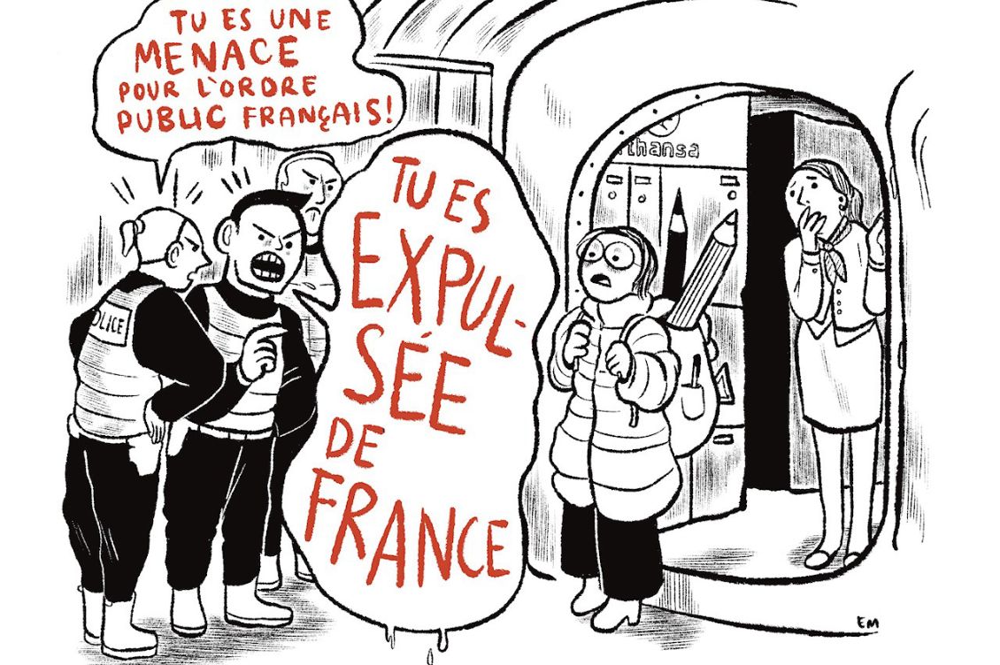 fumettista respinta francia