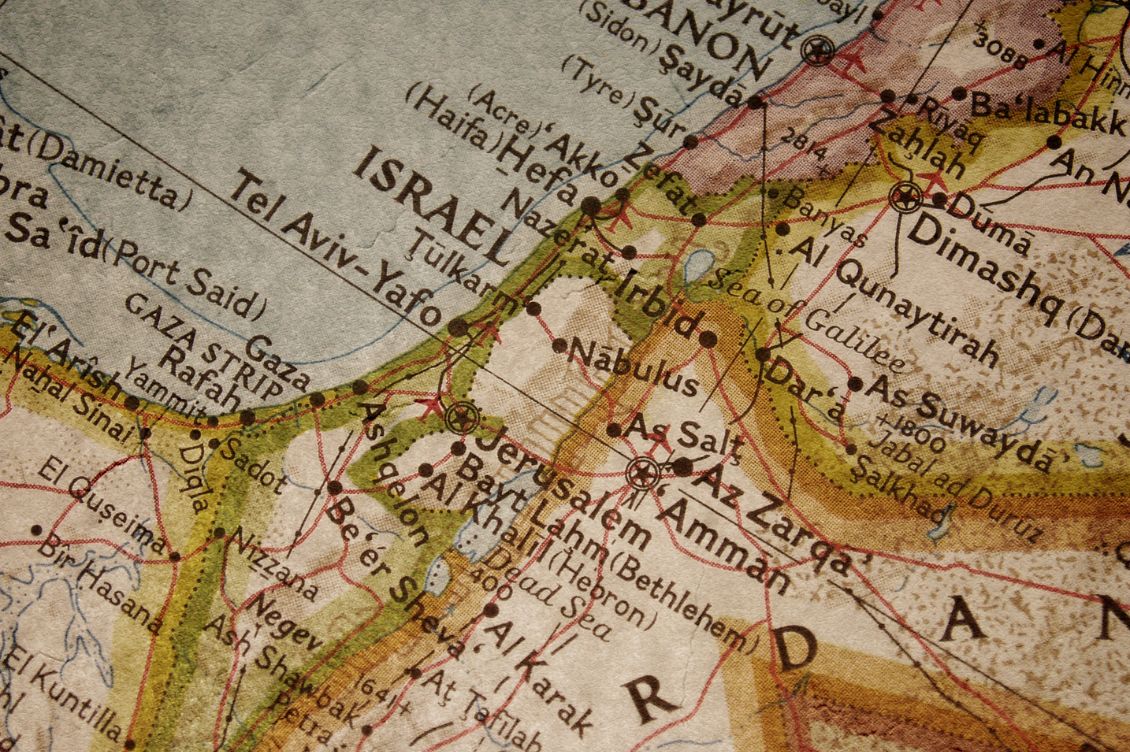 cartina israele palestina