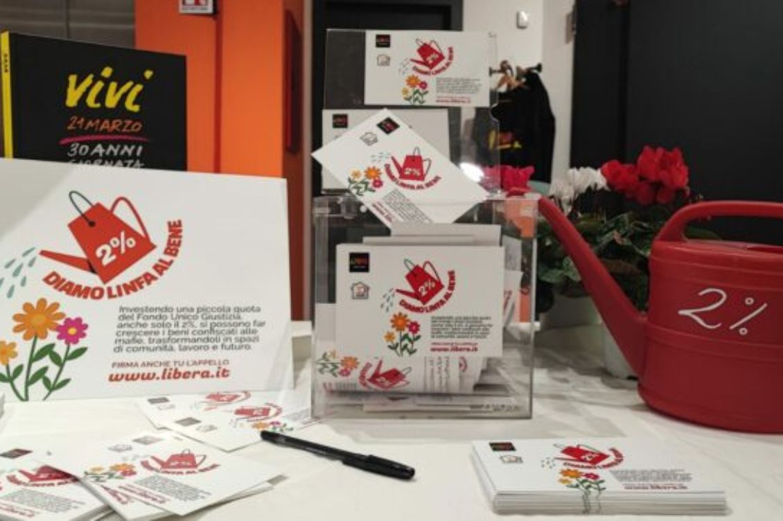 2% campagna libera beni confiscati