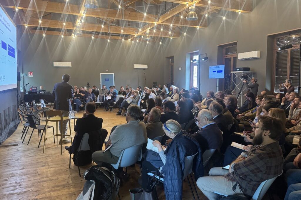 Paolo Canino durante il convegno Metropoli Agricole a Milano
