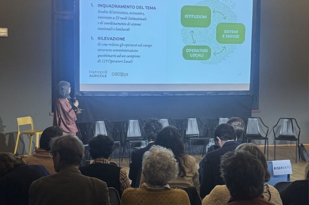 Silvia De Aloe presenta a Metropoli Agricole la ricerca sull’agricoltura sociale in Lombardia