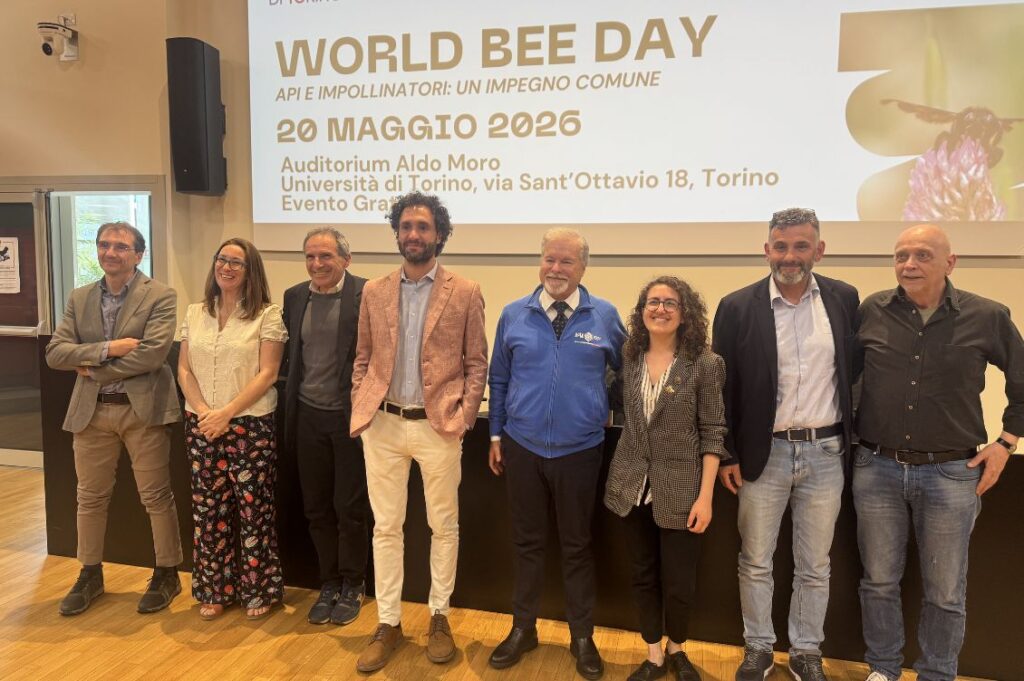 Relatori del convegno su impollinatori e biodiversità all’Università di Torino