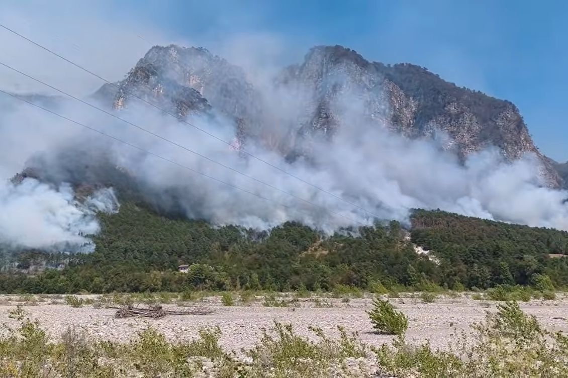 incendio monte Amariana estinto