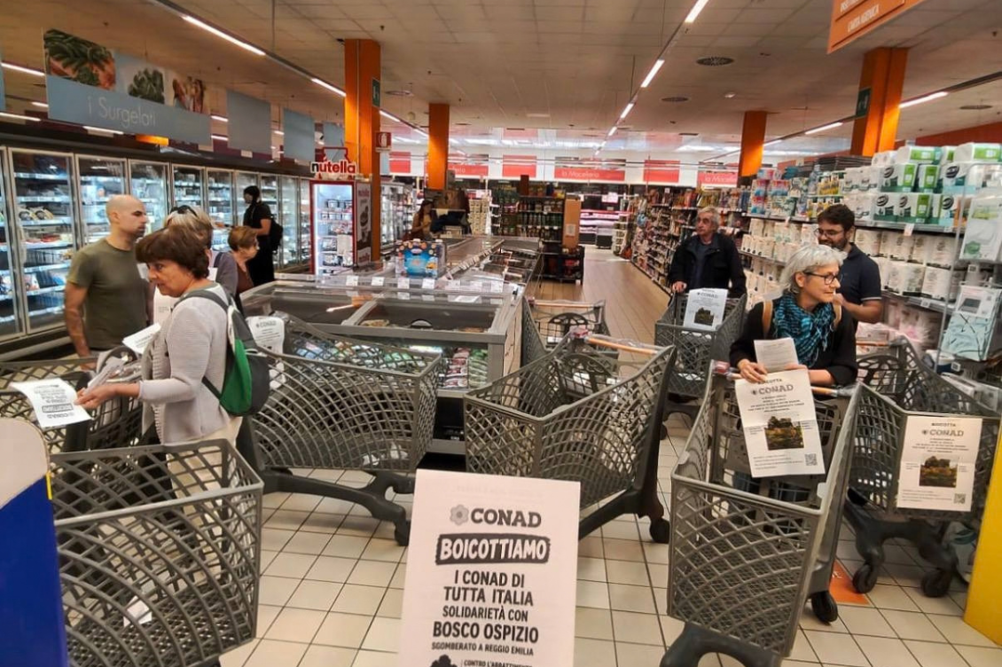 boicottaggio conad bosco ospizio